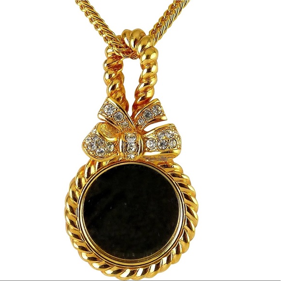 Vintage-Swarovski Hand Mirror Pendant - Picture 8 of 8